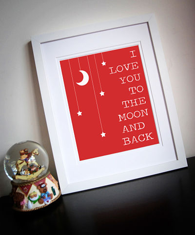 LOVE YOU TO THE MOON