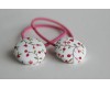 "Emily" Button Bobbles Hair Elastics (Set of 2)