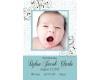 Fancy Frills (Blue) DIY Printable Birth Announcement Card