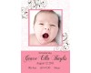 Fancy Frills (Pink) DIY Printable Birth Announcement Card