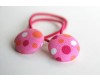 "Georgia" Button Bobbles Hair Elastics (Set of 2)