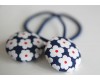 "Sophia" Button Bobbles Hair Elastics (Set of 2)