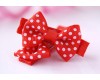 Mini Red Bows Alligator Clips (Set of 2)