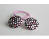 "Zara" Button Bobbles Hair Elastics (Set of 2)